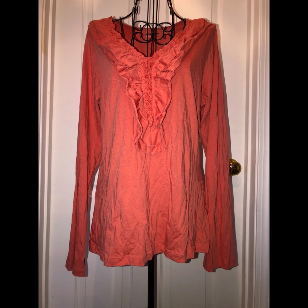 Large 100% Pima cotton ls shirt from Garnet Hill